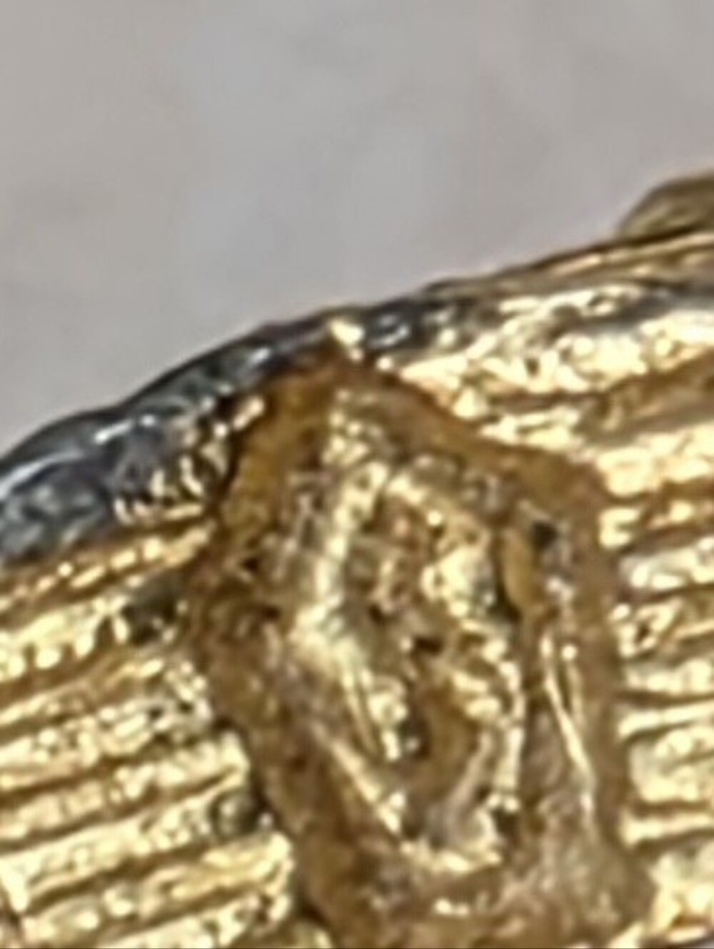 Vintage Gold Tone Mesh Wrap Cufflinks Scales Justice Star - Picture 5 of 9
